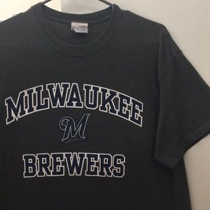 MLB (Milwaukee Brewers) - Gray Majestic TShirt